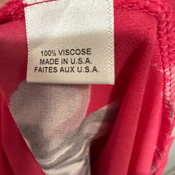 MISA Los Angeles Dariya Pink Floral Sheer Midi Dress NWT Tie Neck Boho Small - Picture 12 of 13